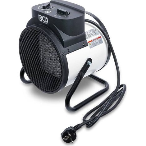 Ventilateur Chauffant Électrique 3 kW - 25,9 x 32,9 x 26,1 cm - Puissance Élevée et Chauffage Rapide - D-Work (1/5)