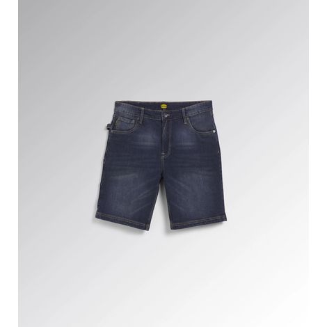 Diadora – Bermuda de travail en denim bleu stone wash – Taille US 30 FR 40/42 – Poches fonctionnelles – Confort et durabilité - 173549C62070 (1/10)