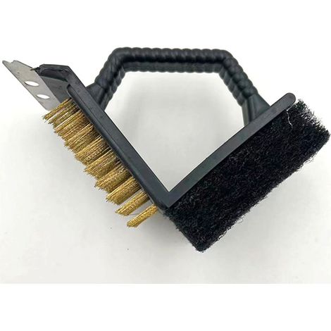 (Schwarz) 3-in-1 Grillbürste, 3-in-1 Grillbürste, 3-in-1 Grillbürste (1/4)