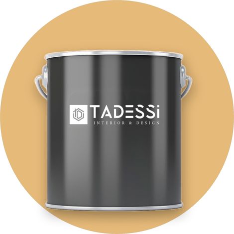 TADESSI Wandfarbe Orange - Safrangelb - abwaschbare Innenfarbe matt - Dispersionsfarbe - Geruchsarm und Lösemittelfrei