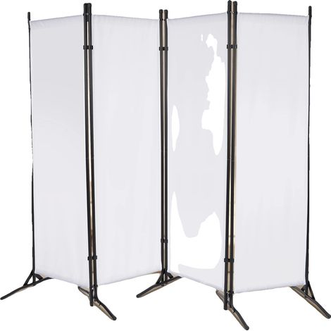 Écran de séparation pliant, 200170 cm, fer et toile Oxford PU 420D, autoportant, pliable à 360°, 7,6 kg (1/5)