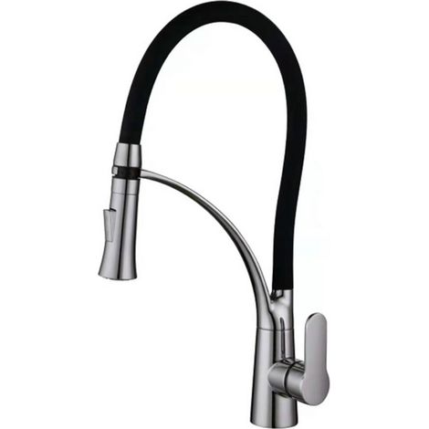 Robinet cuisine chrome 805 en laiton collection Erymanthe (1/4)