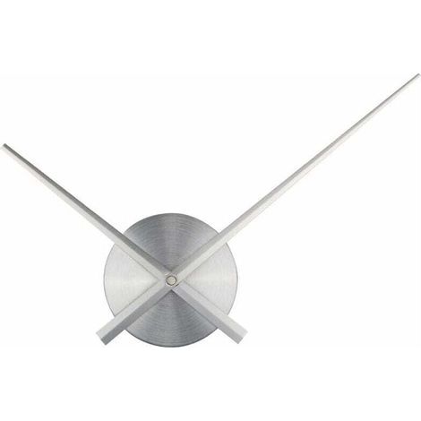 Aiguilles d'horloge 3D Timelike DIY Aiguilles de grande horloge murale 3D Home Art Décor. Horloge à quartz. Accessoires (argent) (1/5)