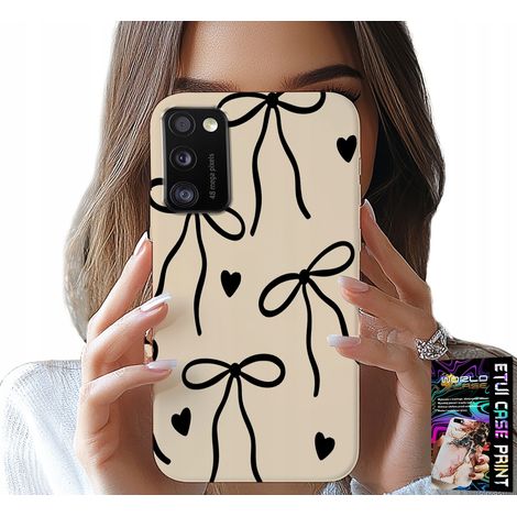 Custodia per Samsung Galaxy A41 - fiocchi beige con motivi alla moda (1/5)