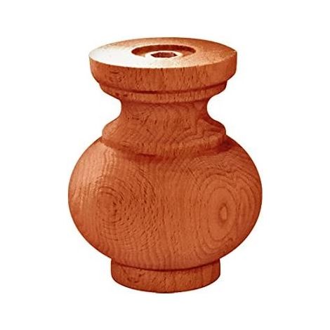 MOBILA - 1 PIEDE CIPOLLA IN LEGNO H100 DIAMETRO 85MM CILIEGIO