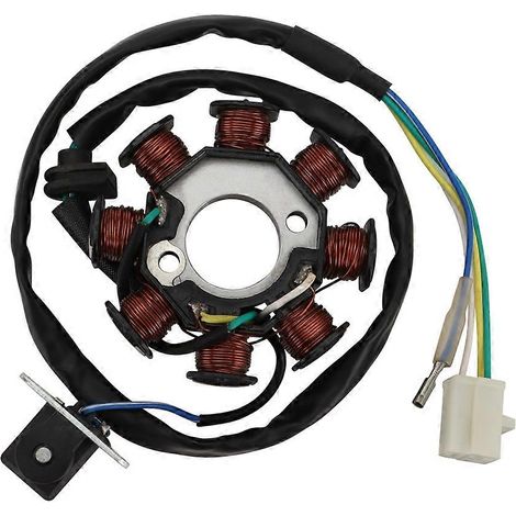 Bobina de estator CC onde complète 8 polos para moto SPACY 100 SCR100 2003 2004 2005 2006 2007 (1/5)