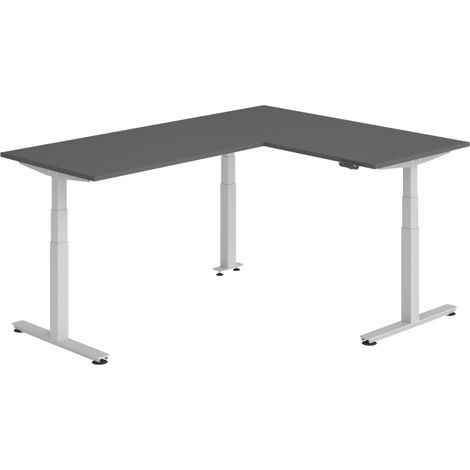 bümö Eckschreibtisch elektrisch höhenverstellbar L-Form Eckform:
