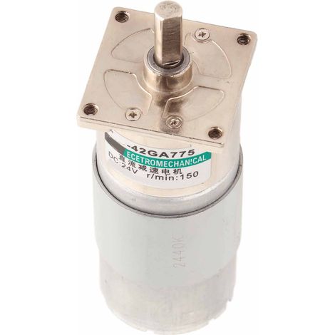 Moteur à courant continu 24V XD-42GA755 150 tr/min, réducteur de vitesse mini, aimant permanent, sens horaire/antihoraire, pour automatisation industrielle (1/5)