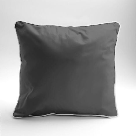 Federa in macatina di puro cotone 40x40 C. Premium Grigio (1/5)