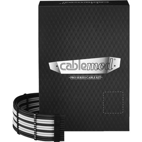 CableMod C-Series PRO ModMesh Cable Kit for RMi/RMx/RM (Black Label) - black/white (1/5)