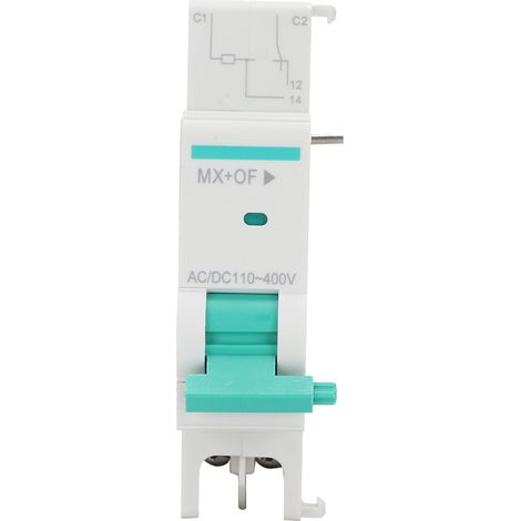 TGB1N MX+OF Accessoire coupe-circuit contact secondaire relais déclenchement contact signal alarme boîtier plastique ignifuge AC/DC 110-400V 1 pièce maison (1/5)