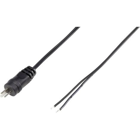 Fiche haut-parleur mâle, droit VOLTCRAFT CX034-01M 93015c94 Nombre de pôles: 2 noir 1 pc(s) (1/3)