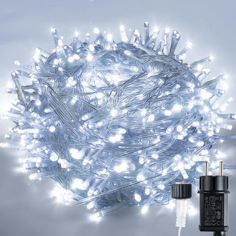 LED-Lichterkette, warmweiß, 10 m, 100 LEDs, für den Innen- und Außenbereich (1/5)