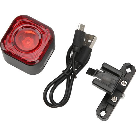 Intelligentes Fahrradrücklicht mit Lichtsensor, USB-Ladefunktion, Aluminiumlegierung, IPX6 wasserdicht, 500-mAh-Akku (1/5)