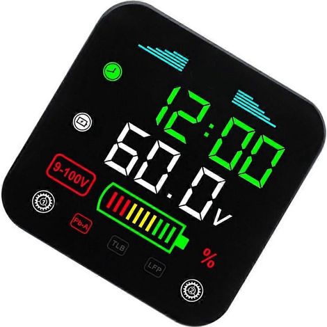 DC9-100V LCD Digitaler Batteriekapazitätstester mit Anzeige für Motorrad und Roller (1/4)
