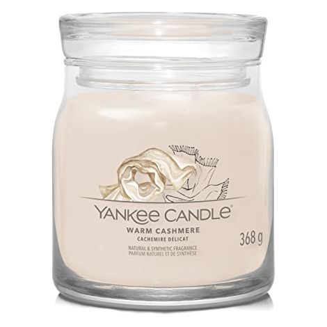 YANKEE CANDLE SIGNATURE BOUGIE PARFUMéE  OCEAN AIR BOUGIE EN POT MOYENNE AVEC DOUBLE MèCHE  BOUGIE EN CIRE DE SOJA à COMBUSTIO