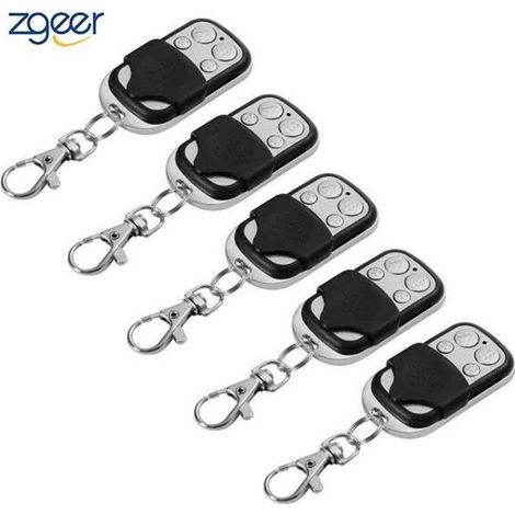 5pcs Télécommande Universel Clonage Portail Electrique Garage Ouvre-Porte Fob 433mhz Remplacement Porte Clé (1/4)