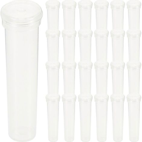 25 tubes en plastique transparents pour l'arrosage des fleurs - Fournitures pour fleuristes - FCY (1/2)