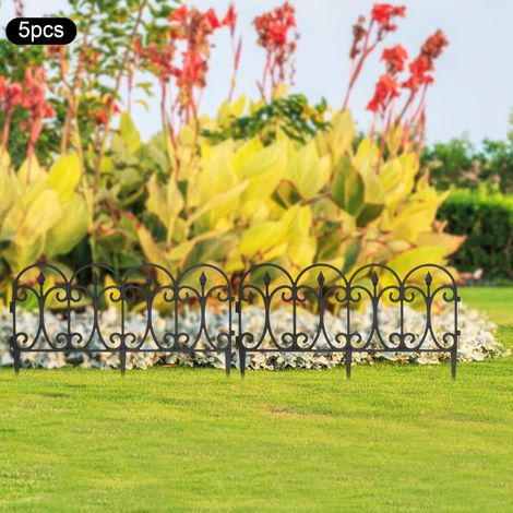 Clôture plug - in en plastique, clôture bucolique petite clôture de jardin, 5pcs clôture pratique (1/5)