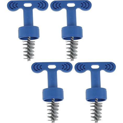 4 pièces Brosse de Batterie de Voiture, Protection de Batterie T poignée nettoyant dépoussiérage Outil à Main de Nettoyage (1/5)