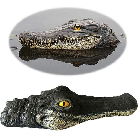 Schwimmendes Krokodil-Attrappe für Teich, Pool, Garten – realistische Alligator-Simulation, Kunstdekoration
