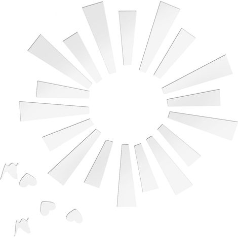 Miroir Sticker Décoratif Pour Carrelage Mur Autocollant Muraux Forme De Miroir Décoration Murale Simple (1/5)