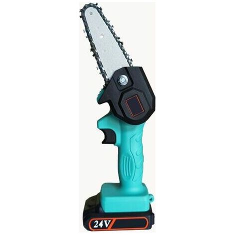 Mini tronçonneuse électrique sans fil 4 pouces – Moteur brushless – 0,7 kg – Coupe rapide pour bois dur – Utilisation d'une main (1/5)