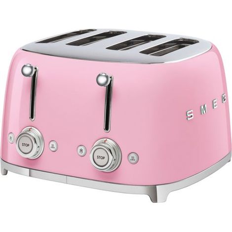 Smeg TSF03PKEU Toaster 4 Scheiben Rosa Retro (1/5)