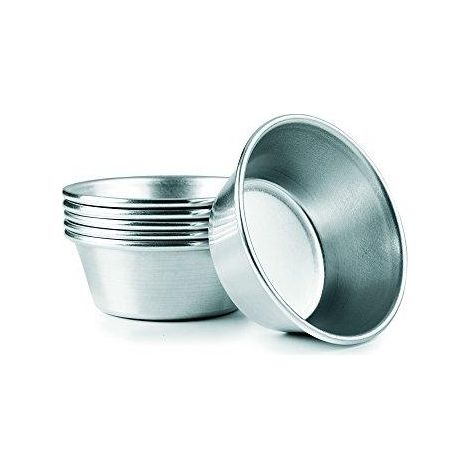 Ibili Set von Pastéis de Nata Forme Silber