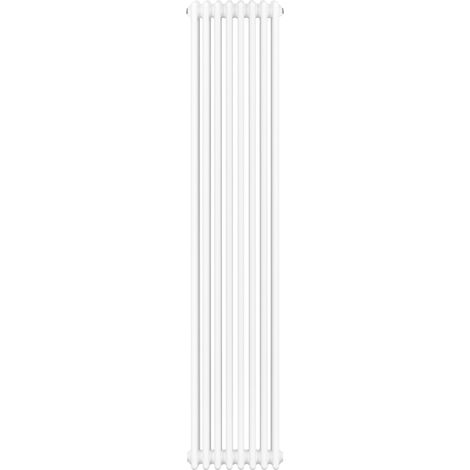 Radiateur Traditionnel à 4 Colonnes 1800 x 380 mm en Acier Blanc (1/5)