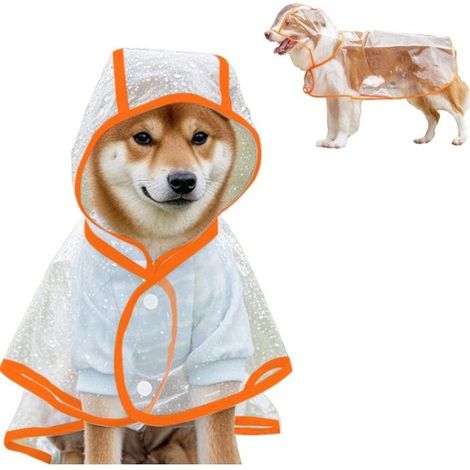 Imperméable pour chien - Manteau pour chien - Imperméable pour chien - Manteau pour chien - Imperméable pour chien avec capuche - (1/5)