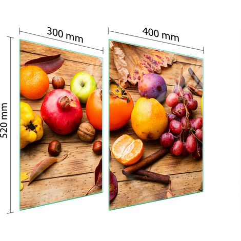GLASSCHUTZPLATTE FÜR HERD 70x52 FRUIT (1/5)