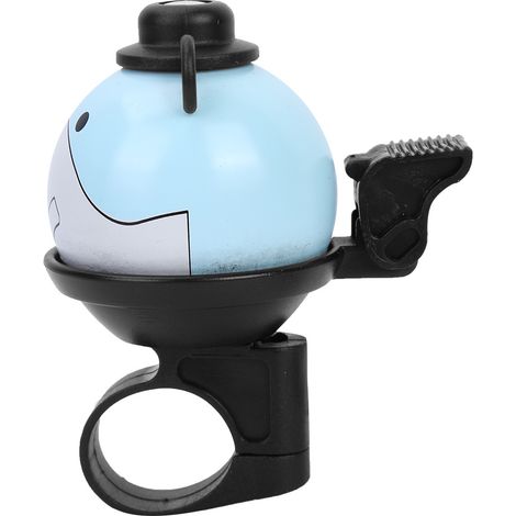 Sonnette de vélo en métal bleu en forme de dessin animé mignon, accessoire pour vélos d'enfants (1/5)