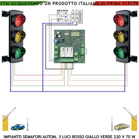 Semaforo Orientabile 3 Luci 24 Led Rossi 24 Led Gialli 24 Led Verdi Aliment. 24 Vac CE IP65 Semafori 24 V Funzione Automatica Tempi Regolabili da 3 a 240" Ingresso Uscita Veicoli Garage Condominiale (1/5)