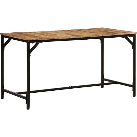 Esstisch 140x70x75 cm Raues Massivholz Mango