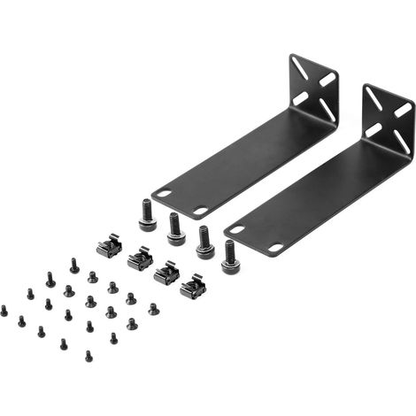 Rack Mount Kit, Adjustable Rack Ears for Products, Equipment Mounting 7.9" Wide to 19", Adjustable Hole Distance 14-30mm (1/5)