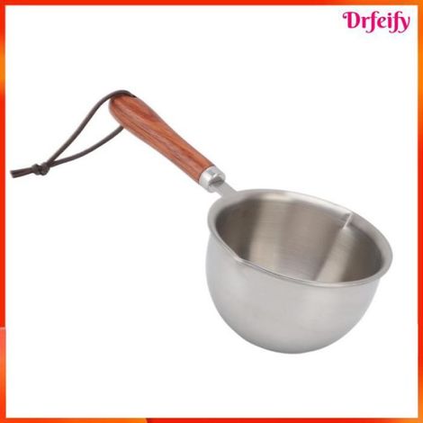 Akozon Mini poêle à beurre Mini poêle chauffe-beurre en acier inoxydable, chauffe- rapide, fond profond, petit puericulture pot L (1/5)