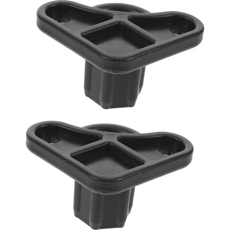 Lot de 2 Supports de Pieds Hexagonaux pour Parasol D'extérieur, Accessoires Robustes et Résistants la Pluie pour Base de Tente de Camping, Fixation Rapide pour Parasols (1/5)