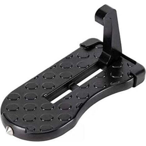 Pedale pieghevole per auto, sgabello universale, pedale con gancio di bloccaggio della portiera, pedale ausiliario con martello di sicurezza (16 x 7,5 cm) (1/4)