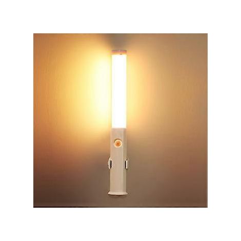 Wiederaufladbare LED-Wandleuchte für den Innenbereich mit Bewegungssensor, 3 Helligkeitsstufen, tragbare kabellose Wandleuchte für Schlafzimmer, Wohnzimmer, Schlafzimmer