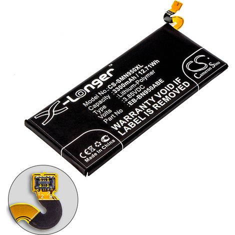 NX - Batterie téléphone, smartphone, GSM pour Samsung Galaxy Note 8 3.85V 3300mAh - EB-B