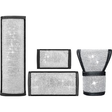 Housse de poignée en cuir avec diamants en cristal Bling Car pour femme (1/5)