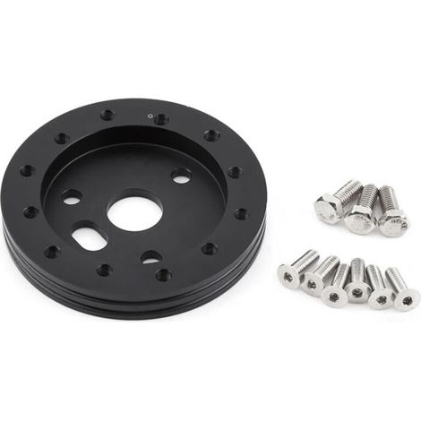 Espaceurs D'adaptateurs de Roue de Voiture Universels, Centre D'espaceur de 0,5 pour le Volant à 6 Trous vers L'adaptateur à 3 Trous (BLACK) (1/4)