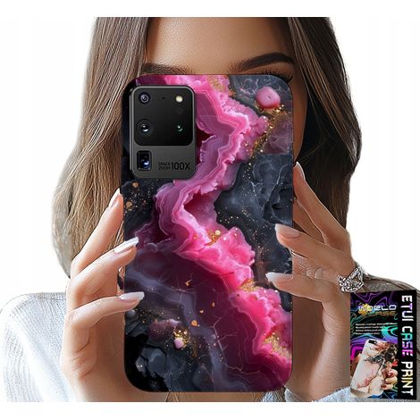 Custodia per Samsung Galaxy S20 Ultra - retro effetto marmo rosa, motivi alla moda (1/5)