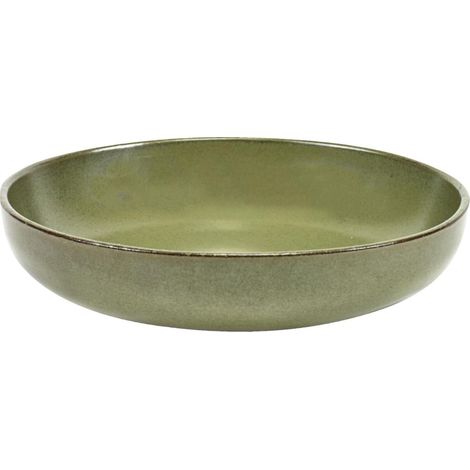 SERAX Surface Teller tief M, Camo Green, ø: 190 mm