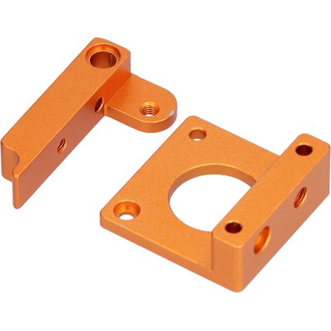 Lot de 2 blocs d'extrusion en alliage d'aluminium MK8 pour montage sur support (gauche) - Accessoires pour imprimante 3D