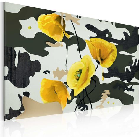 Tableau Imprimé "Coquelicots Peints" 80 x 120 cm (1/2)