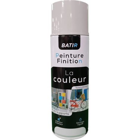 Aérosol peinture brillant 400ml, gris moyen, RAL 7035
