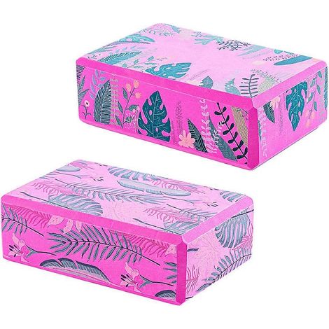 Ensemble de 2 accessoires de Pilates adaptés au yoga et à la danse. Dimensions : 23 x 7,5 x 15 cm. Couleur rose pour une meilleure mobilité. (1/5)