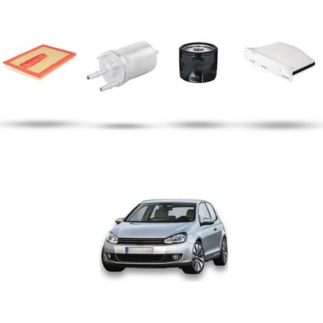 Kit tagliando 4 filtri compatibile con Vw Golf VI (5K15,5J5,5M1,517,521) 1.4 TSI 92kw Dal 2013 (1/5)